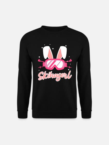 Skihaserl Apres Ski Party Skifahrerin Bunny - Unisex Pullover - Schwarz
