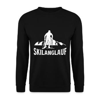 Skilanglauf Langläufer Langlauf Skiläufer - Unisex Pullover - Schwarz - Vorne - Alina (178cm) & Michal (187cm)