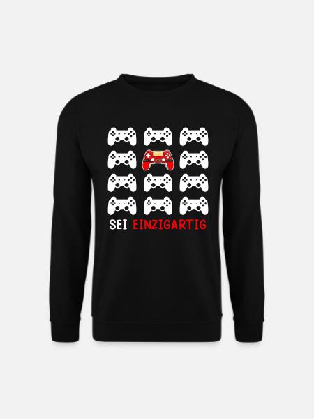 Zocker Weihnachten Sei Einzigartig! Santa - Unisex Pullover - Schwarz