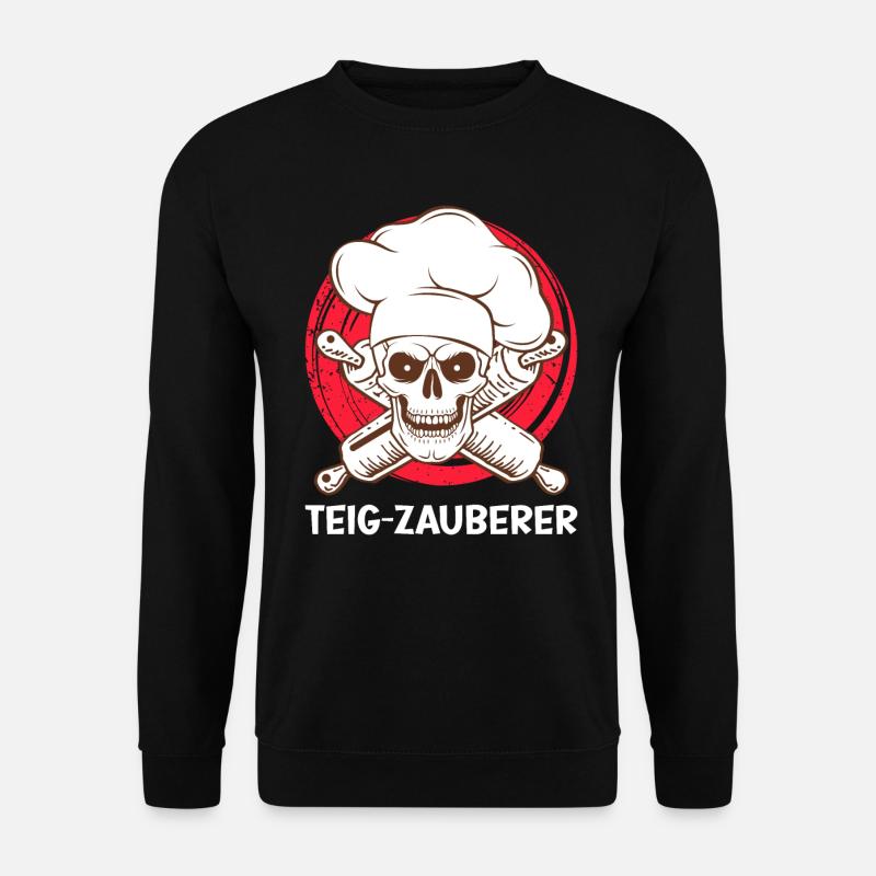 Teig Zauberer Backfans Backen Teigflüsterer - Unisex Pullover - Schwarz