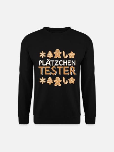 Offizieller Plätzchen Tester Weihnachtsgebäck - Unisex Pullover - Schwarz