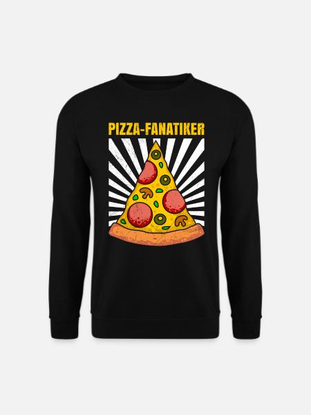 Pizza Fanatiker Backliebhaber Pizzateig Backen - Unisex Pullover - Schwarz