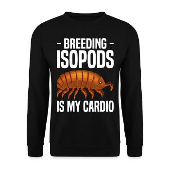 Isopoden - Unisex Pullover - Schwarz - Vorne - Alina (178cm) & Michal (187cm)