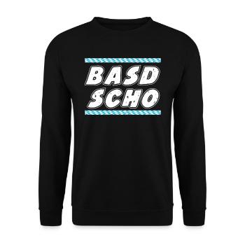 Basd Scho Freistaat Bayern Bayerisches Shirt - Unisex Pullover - Schwarz - Vorne - Alina (178cm) & Michal (187cm)