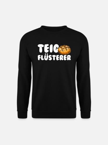 Teigflüsterer Backliebhaber Backfans Backen - Unisex Pullover - Schwarz