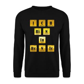 Rentenbeginn Ich bin in Rente PC Zocker Rentner - Unisex Pullover - Schwarz - Vorne - Alina (178cm) & Michal (187cm)