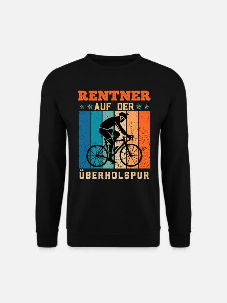 Rentner auf der Überholspur Ruhestand Biker - Unisex Pullover - Schwarz
