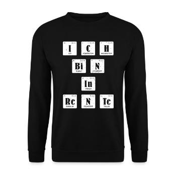 Rentenbeginn Ich bin in Rente PC Zocker Rentner - Unisex Pullover - Schwarz - Vorne - Alina (178cm) & Michal (187cm)