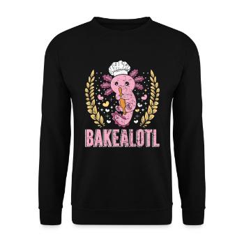 Boulangerie Bakealotl Amateurs de pâtisserie Cuisson du pain - Sweat-shirt Unisexe - noir - Devant - Alina (178cm) & Michal (187cm)