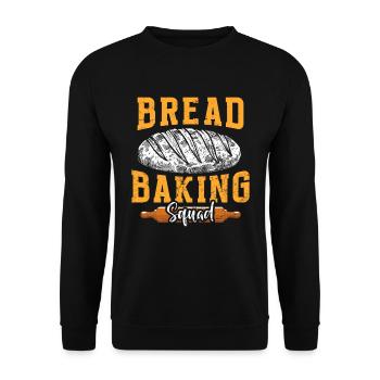 Bread Baking Squad Bread Baking Love Bread Baker - Unisex Sweatshirt - black - Front - Alina (178cm) & Michal (187cm)