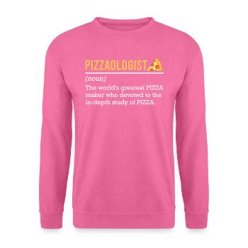 Boulanger Pizzaïolo Amateur de Pâtisserie Fan De Pizza - Sweat-shirt Unisexe - rose - Devant