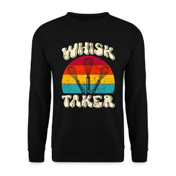 Bäcker Whisk Taker Backliebhaber Backen Teig - Unisex Pullover - Schwarz - Vorne - Alina (178cm) & Michal (187cm)