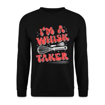Bäcker Whisk Taker Backliebhaber Backen Teig - Unisex Pullover - Schwarz - Vorne - Alina (178cm) & Michal (187cm)