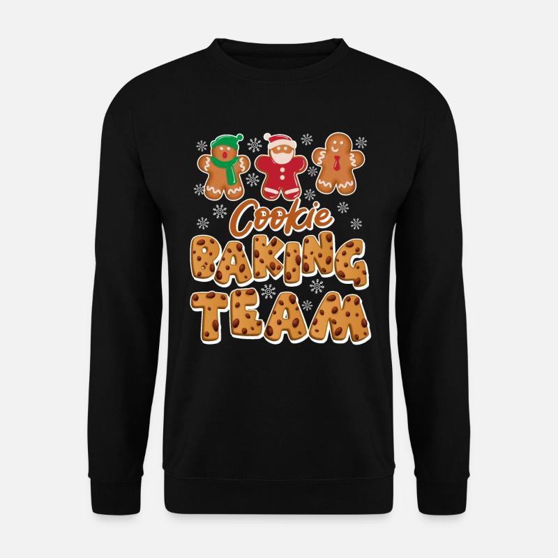 Baking Team Plätzchen Backliebhaber Backen - Unisex Pullover - Schwarz