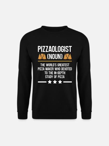 Pizzabacken Pizzaologist Backliebhaber Pizza - Unisex Pullover - Schwarz