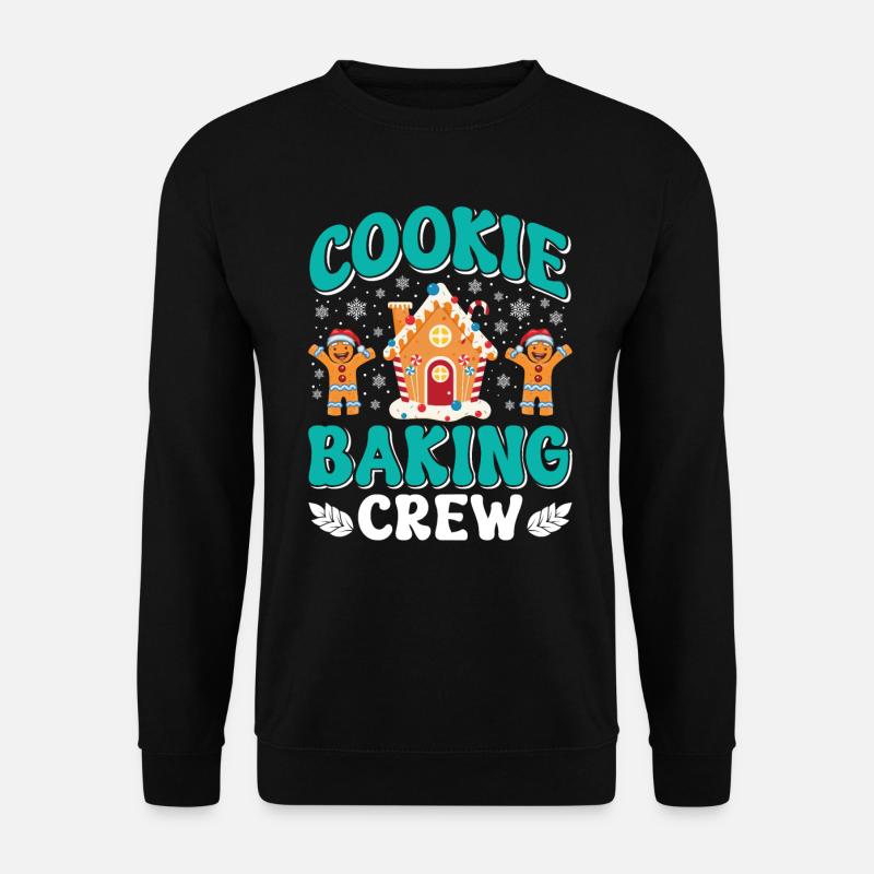 Weihnachtsgebäck Cookie Baking Crew Backfans - Unisex Pullover - Schwarz