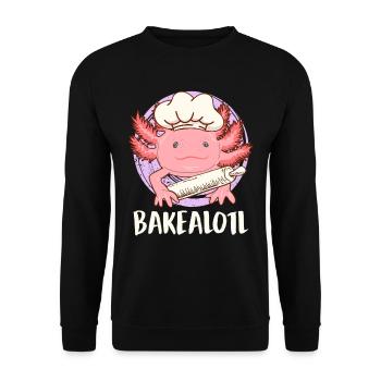 Bake a Lotl Bread Baking Baking Lovers Baking Fans - Unisex Sweatshirt - black - Front - Alina (178cm) & Michal (187cm)