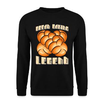Bread Baker Bread Baking Legend - Unisex Sweatshirt - black - Front - Alina (178cm) & Michal (187cm)