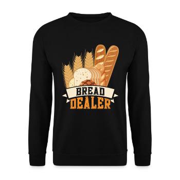 Bread Baker Bread Dealer Bakery Backfans Bread - Unisex Sweatshirt - black - Front - Alina (178cm) & Michal (187cm)