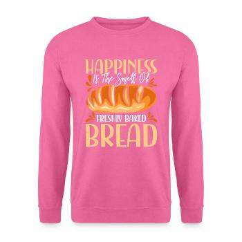 Le bonheur de la cuisson du pain est l’odeur du pain fraîchement cuit - Sweat-shirt Unisexe - rose - Devant