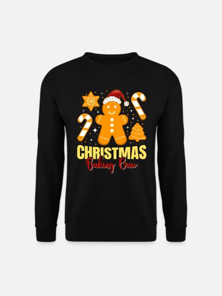 Backfans Christmas Baking Crew Plätzchen - Unisex Pullover - Schwarz