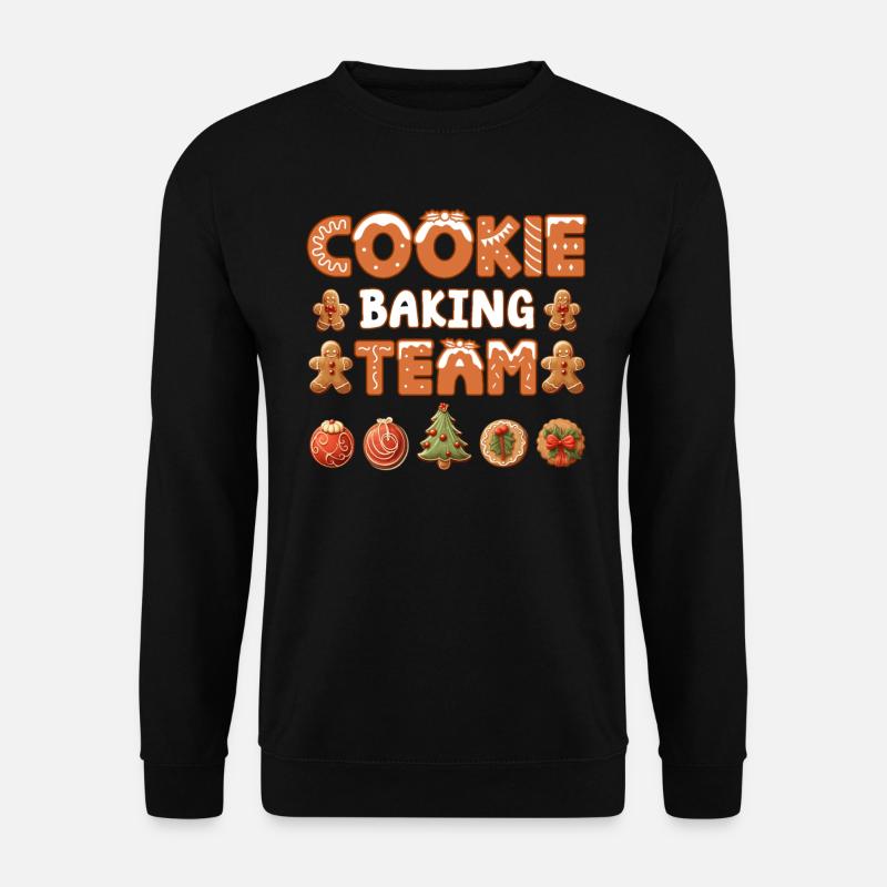 Plätzchen Cookie Baking Team Weihnachten - Unisex Pullover - Schwarz