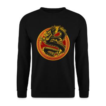 Nouvel An chinois Année du Dragon Chine - Sweat-shirt Unisexe - noir - Devant - Alina (178cm) & Michal (187cm)