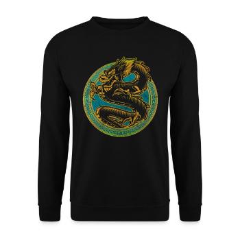 Nouvel An chinois Année du Dragon Chine - Sweat-shirt Unisexe - noir - Devant - Alina (178cm) & Michal (187cm)