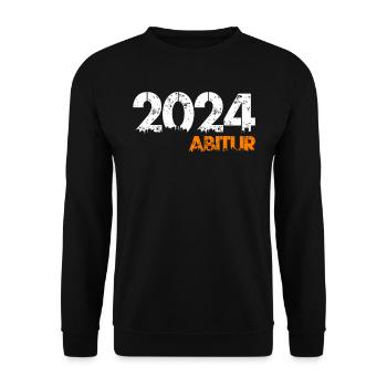ABI 2024 Abitur Abiturienten Schulabschluss - Unisex Pullover - Schwarz - Vorne - Alina (178cm) & Michal (187cm)