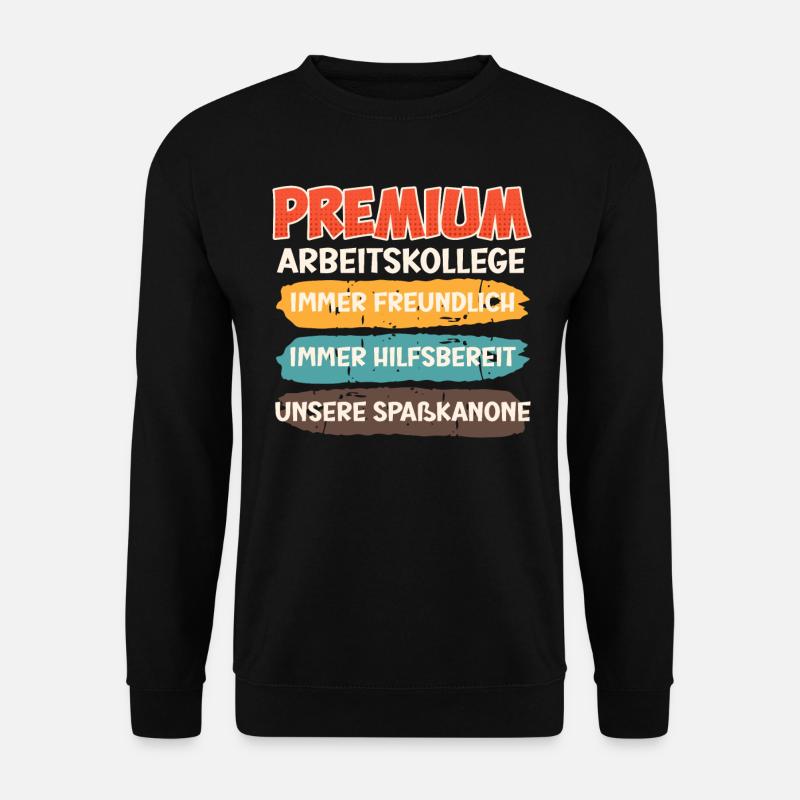 Mitarbeiter Premium Arbeitskollege Arbeitsplatz - Unisex Pullover - Schwarz