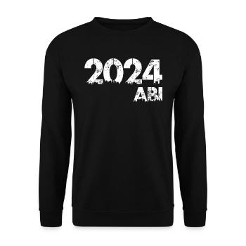 ABI 2024 Abitur Abiturienten Schulabschluss - Unisex Pullover - Schwarz - Vorne - Alina (178cm) & Michal (187cm)