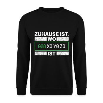 La maison du ventilateur d’impression 3D est là où se trouve X0 Y0 Z0 - Sweat-shirt Unisexe - noir - Devant - Alina (178cm) & Michal (187cm)