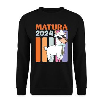 Matura 2024 Maturantin Lama Maturantinnen - Sweat-shirt Unisexe - noir - Devant - Alina (178cm) & Michal (187cm)