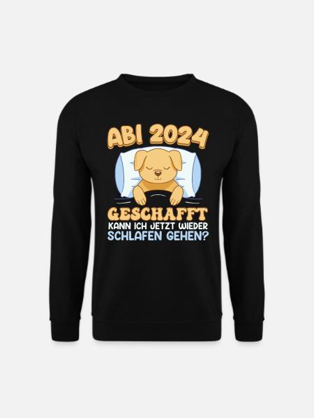 Abitur 2024 Geschafft Abiturientinnen Lustiges - Unisex Pullover - Schwarz
