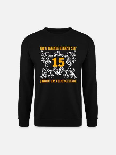 Arbeitskollege Legende Betritt seit 15 Jahren - Unisex Pullover - Schwarz
