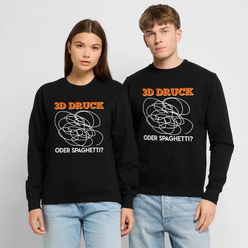 3D printing or spaghetti? 3D Printing Errors Unisex Sweatshirt