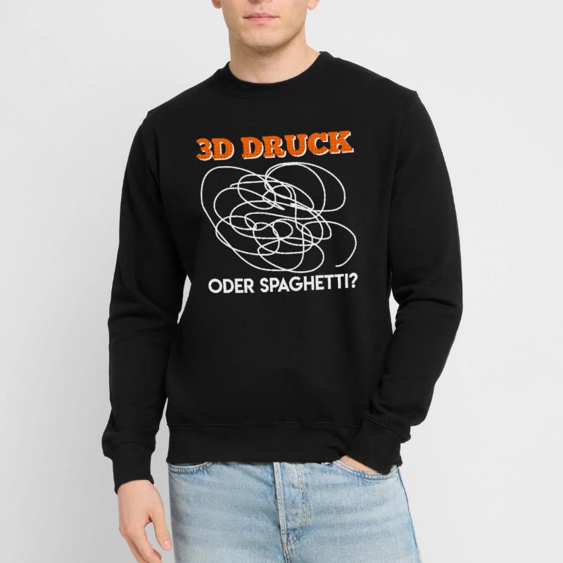 3D Druck oder Spaghetti? 3D Druck Fehler Unisex Pullover