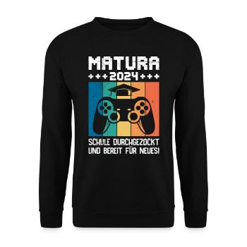 Diplômés de l’école Matura 2024 - Sweat-shirt Unisexe - noir - Devant - Alina (178cm) & Michal (187cm)