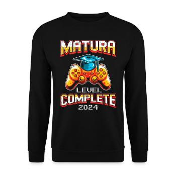 Matura 2024 Niveau Complet Maturanten Lustiges - Sweat-shirt Unisexe - noir - Devant - Alina (178cm) & Michal (187cm)