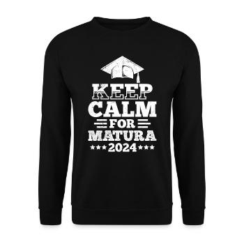 Matura 2024 A Legend Leaves the Grounds - Unisex Sweatshirt - black - Front - Alina (178cm) & Michal (187cm)