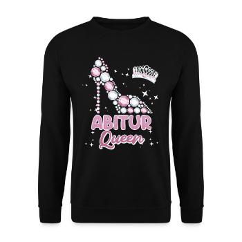 Abitur Queen Abi 2024 Diplômées du secondaire Drôle - Sweat-shirt Unisexe - noir - Devant - Alina (178cm) & Michal (187cm)