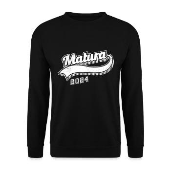 Maturité 2024 Certificat de fin d’études secondaires 2024 - Sweat-shirt Unisexe - noir - Devant - Alina (178cm) & Michal (187cm)