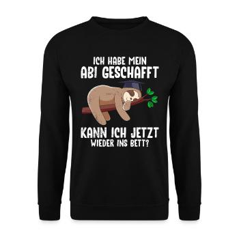 Drôle de diplômé du secondaire a réussi mon baccalauréat - Sweat-shirt Unisexe - noir - Devant - Alina (178cm) & Michal (187cm)