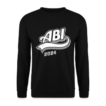 Abi 2024 Certificat de fin d’études secondaires de l’Abitur Diplômés du secondaire - Sweat-shirt Unisexe - noir - Devant - Alina (178cm) & Michal (187cm)