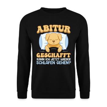 Je peux retourner me coucher Abi - Sweat-shirt Unisexe - noir - Devant - Alina (178cm) & Michal (187cm)
