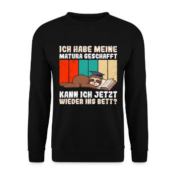Les maturants ont passé ma maturité drôles de choses - Sweat-shirt Unisexe - noir - Devant - Alina (178cm) & Michal (187cm)
