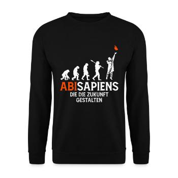 High School Graduates ABISAPIENS Shaping the Future - Unisex Sweatshirt - black - Front - Alina (178cm) & Michal (187cm)