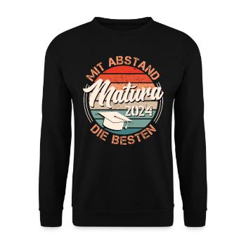By far the BEST Matura - Unisex Sweatshirt - black - Front - Alina (178cm) & Michal (187cm)