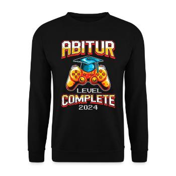ABI Level Complete 2024 Fête de remise des diplômes Abitur - Sweat-shirt Unisexe - noir - Devant - Alina (178cm) & Michal (187cm)