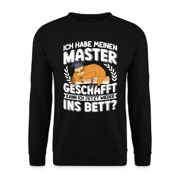 Puis-je retourner me coucher ? - Sweat-shirt Unisexe - noir - Devant - Alina (178cm) & Michal (187cm)